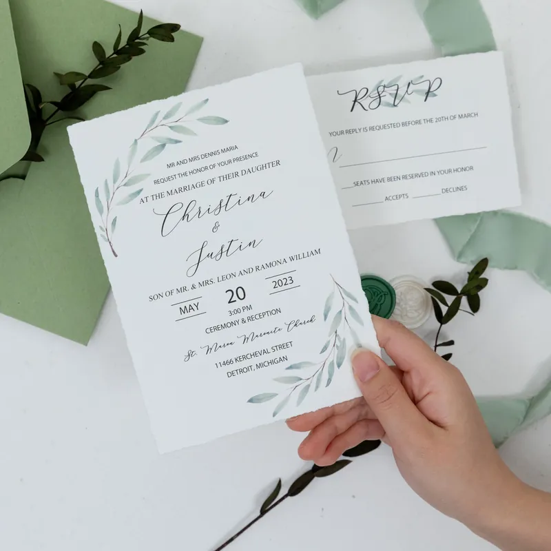 The invitation suite wedding stationery example