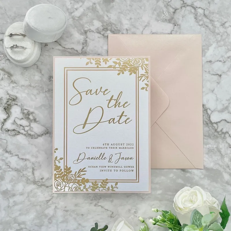 Before the day wedding stationery example